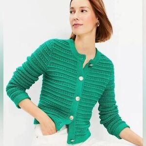 LOFT Textured Sweater Jacket